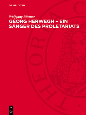 cover image of Georg Herwegh – Ein Sänger des Proletariats